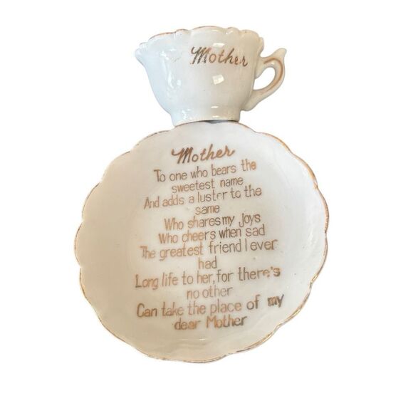 Mother Porcelain Mini Tea Cup Set Japan - Picture 1 of 8